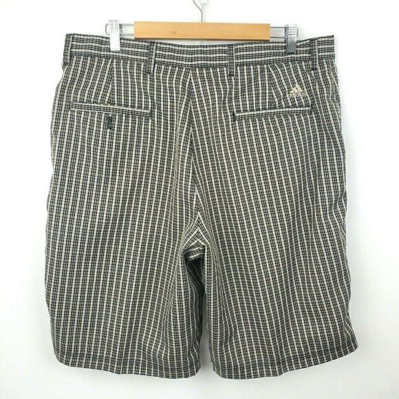 Adidas Plaid Athletic Chino Golf Shorts Performance Casual Mens Size 38 - Picture 4 of 5